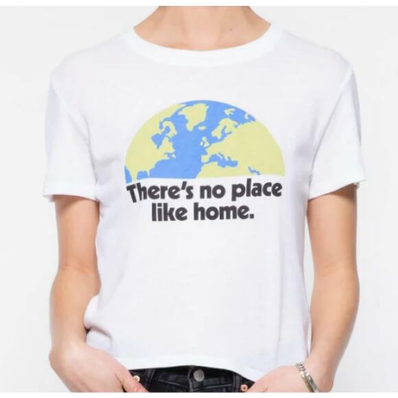 NWT Sub Urban Riot "There's No Place Like Home" Graphic Tee Sz Large in White - Picture 1 of 7